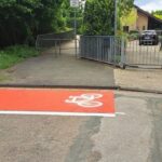 Dinslaken: Kuriose Markierung für Radfahrer - wie es dazu kam