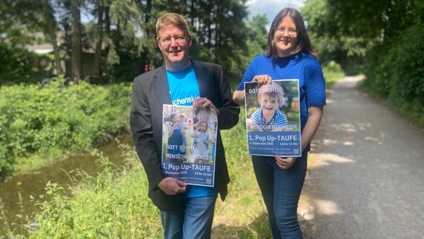 Taufe im Rotbach: Die Evangelische Kirche macht es möglich