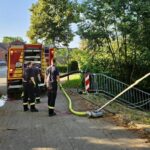 Einsatz in Hünxe: Feuerwehr hilft unter Hitze leidenden Fischen