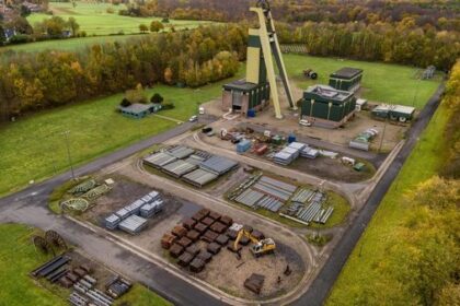 Großbaustelle am Schacht Hünxe: Abschied vom Fördergerüst