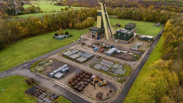 Großbaustelle am Schacht Hünxe: Abschied vom Fördergerüst