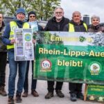 Mahnwachen gegen Logistik und Hafenausbau in Wesel und Voerde