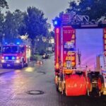 Unwetter in Hünxe: Wasser im Keller, Strommast fällt auf Straße