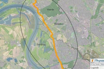 Wasserstoffleitung über Voerder und Dinslakener Gebiet geplant