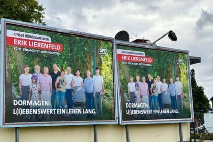 Plakatpanne sorgt für Lacher: SPD Dormagen wirbt in Dinslaken