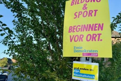 Wahlkampf-Irrsinn: Zoff und Anzeigen wegen Anti-FDP-Plakaten