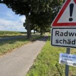 Witziges Schild – und die drei schlechtesten Radwege in Voerde