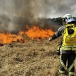 Feuerwehr Hünxe übt Bekämpfung von Vegetationsbränden