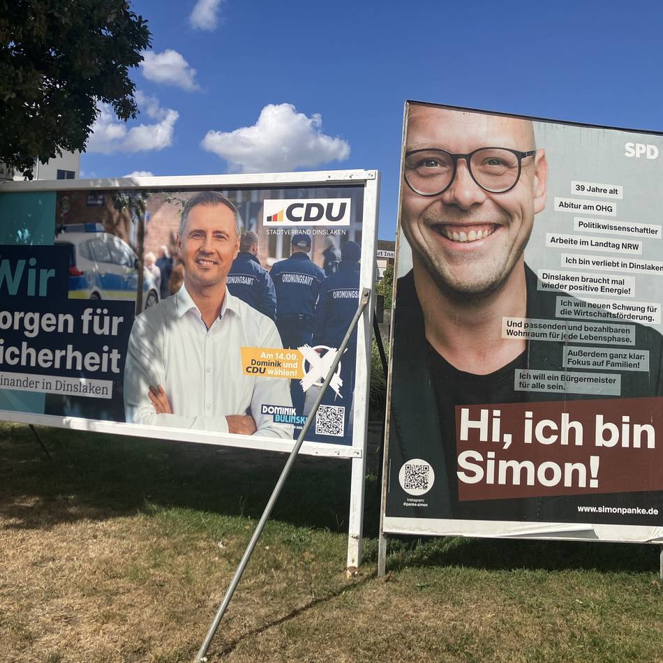 Stichwahl in Dinslaken: Drei Fragen – so antworten Bulinski und Panke