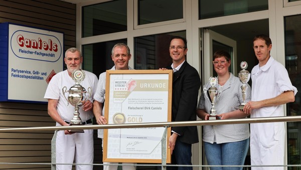 Preis für Dinslakener Fleischerei Caniels: Wofür es die Auszeichnungen gab