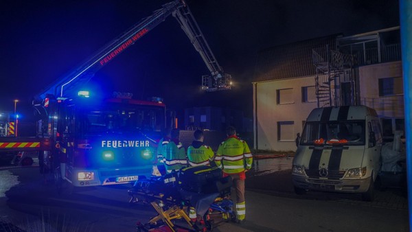Brand in Weseler Gewerbegebiet: 44-Jähriger unter Tatverdacht