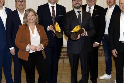 Goldener Leisten in Sonsbeck feierlich verliehen: Handwerk zeichnet Thomas Grote und Ingo Brohl aus