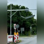 Höhenbegrenzung erneut beschädigt: B8 in Dinslaken gesperrt