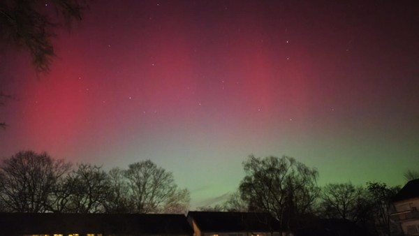 Polarlichter in Dinslaken, Voerde, Hünxe und Walsum: Hier sind Leserfotos