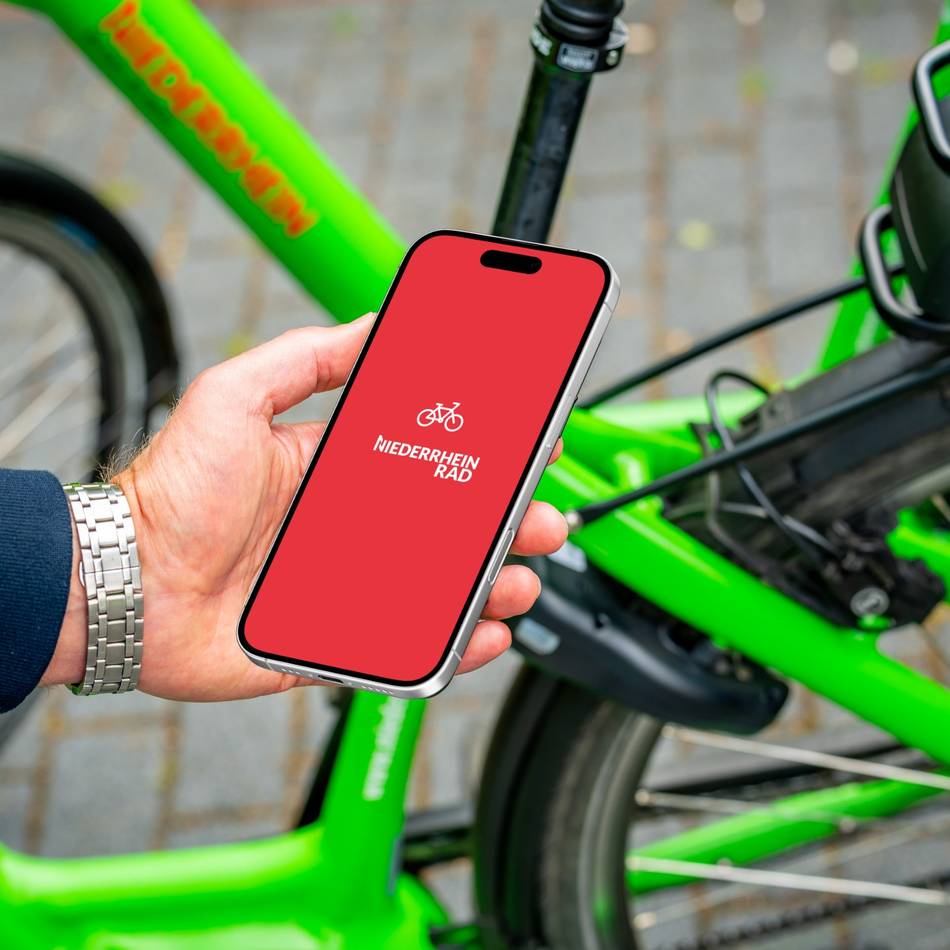 Mobilität am Niederrhein: 300 grüne Räder per App – so funktioniert der digitale Verleih