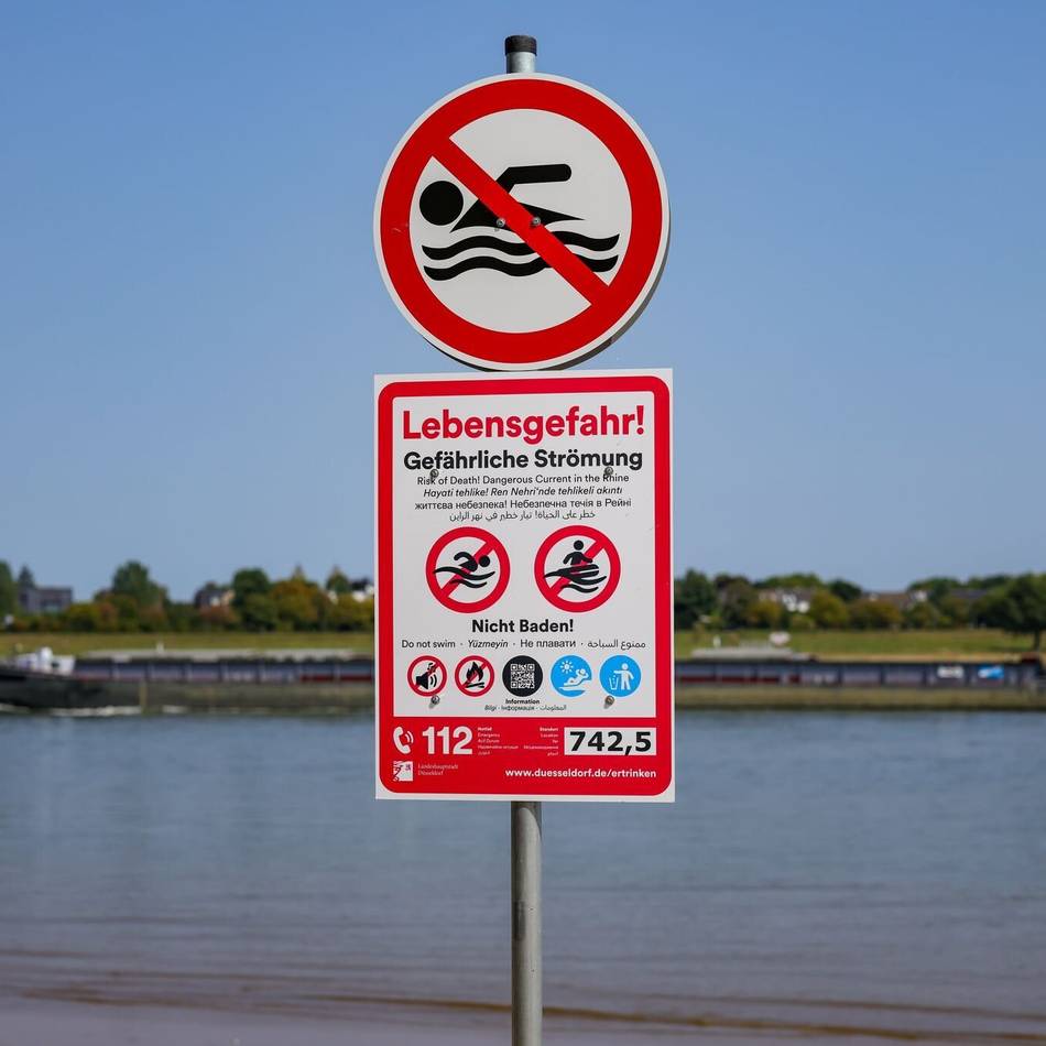 Kreis Wesel erlässt Verordnung: Baden im Rhein ist ab Freitag verboten