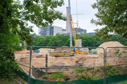 Baustelle in der Nachbarschaft zum Kraftwerk Voerde: Was es damit auf sich hat