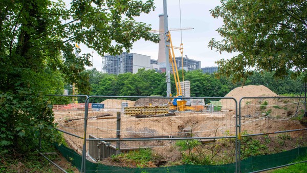 Baustelle in der Nachbarschaft zum Kraftwerk Voerde: Was es damit auf sich hat