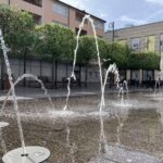 Dinslakener Innenstadt: Wasserspiel auf dem Neutorplatz läuft jetzt im Handbetrieb