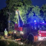 Funkenflug an Stromleitung in Hünxe: Feuerwehr zwei Stunden nachts im Einsatz