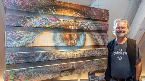 Rainer Höpken im Voswinckelshof: So lädt man Kunst auf Europaletten