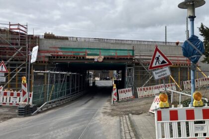 Ab 25. August: Bahnunterführung in Friedrichsfeld einen Monat voll gesperrt