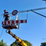 B8-Unterführung Dinslaken wieder gesperrt: Neues Schild hat nicht lange gehalten