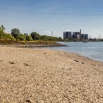 Ein Hauch Urlaubsfeeling: Niedrigwasser am Rhein liefert erstaunlichen Anblick