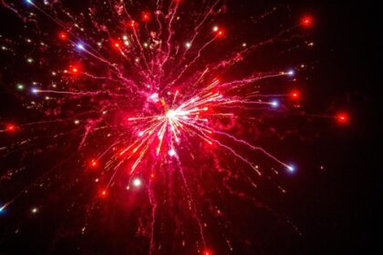Nächtliches Feuerwerk in Dinslaken – trotz hoher Brandgefahr