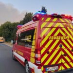 Waldbrand in Sonsbeck: Feuerwehr Dinslaken und Hünxe unterstützen Löscharbeiten